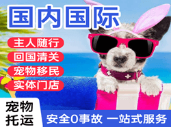 蓬莱机场货运国际宠物托运 【国
